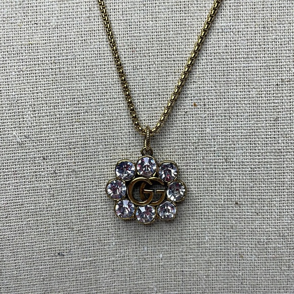 Gucci GG Rhinestone Necklace Repurposed ✨ - Picture 2 of 2